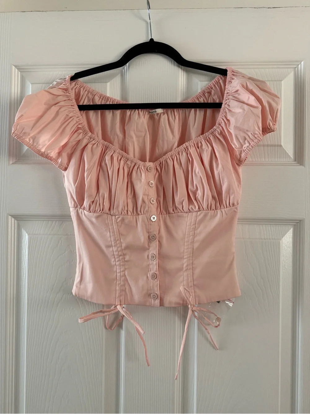 House of CB Kitty Baby Pink Gathered Top
